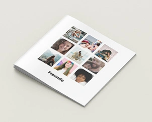 Quadratisches Fotoheft